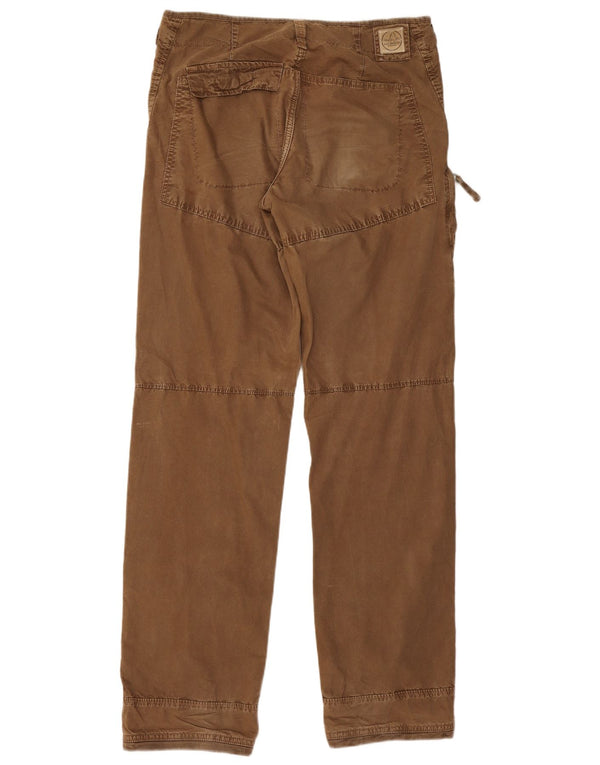 Calça cargo reta masculina Murphy & Nye W33 L34 algodão marrom