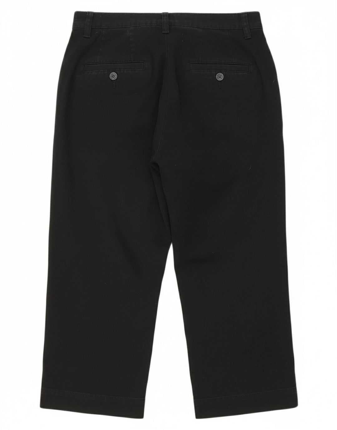 Calça capri feminina LEE reta EUA 6 médio W28 L19 algodão preto