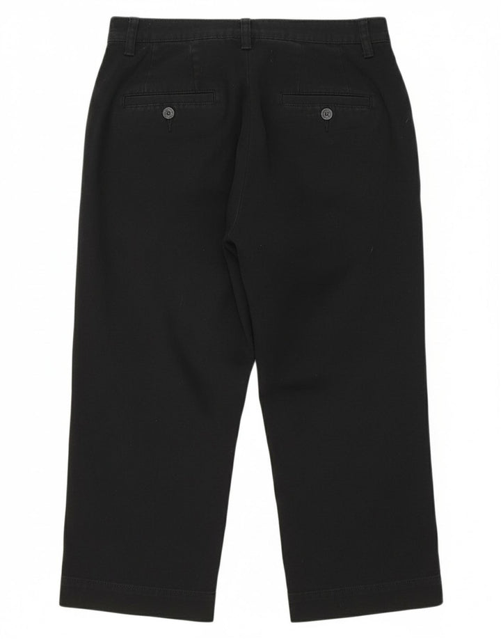 Calça capri feminina LEE reta EUA 6 médio W28 L19 algodão preto