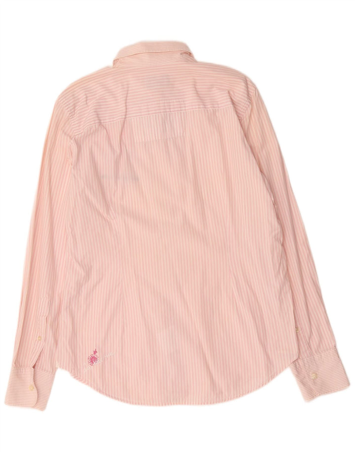 Camisa gráfica masculina La Martina listrada rosa grande