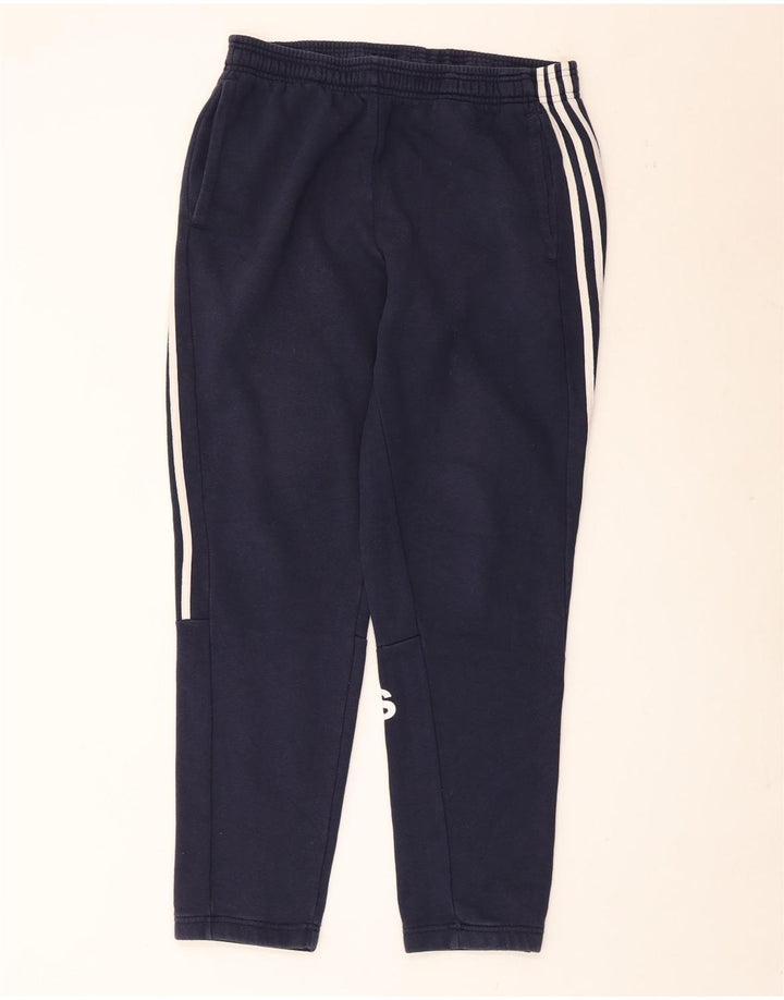 Calça de treino masculina Adidas Graphic grande algodão azul marinho