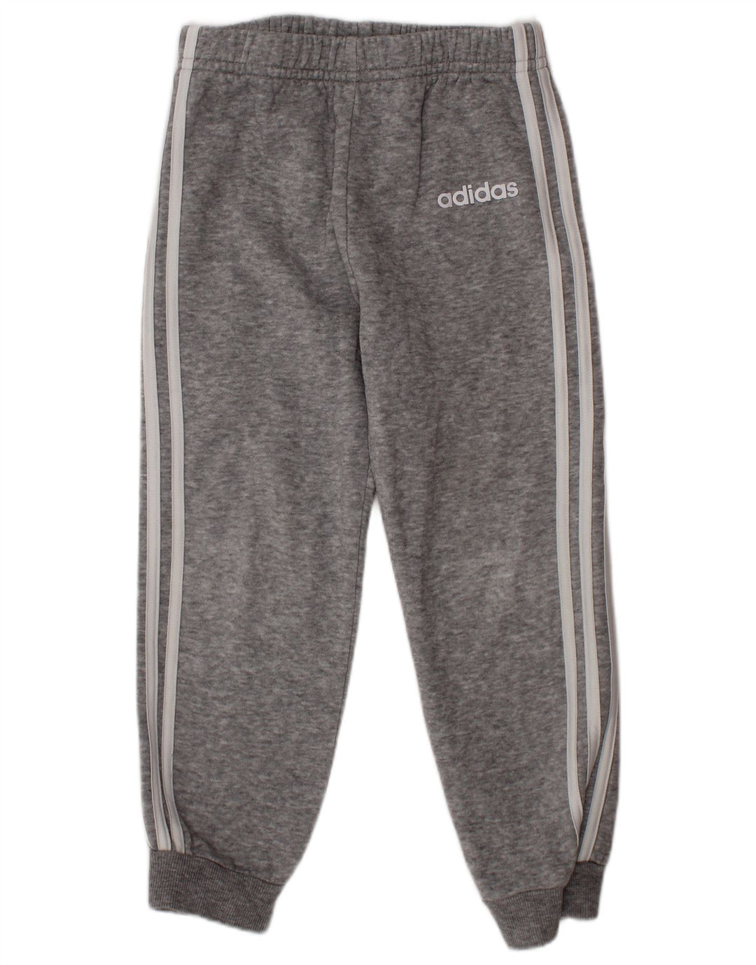 ADIDAS Meninos Calças de Treino Gráfico Joggers 3-4 Anos Cinza Algodão