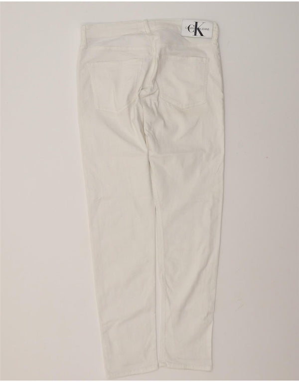 Calvin Klein Jeans Slim Feminino W34 L32 Algodão Branco