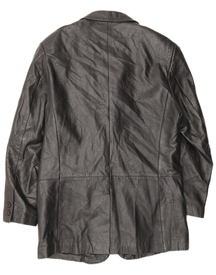 Casaco de couro masculino Conbipel IT 46 pequeno couro preto