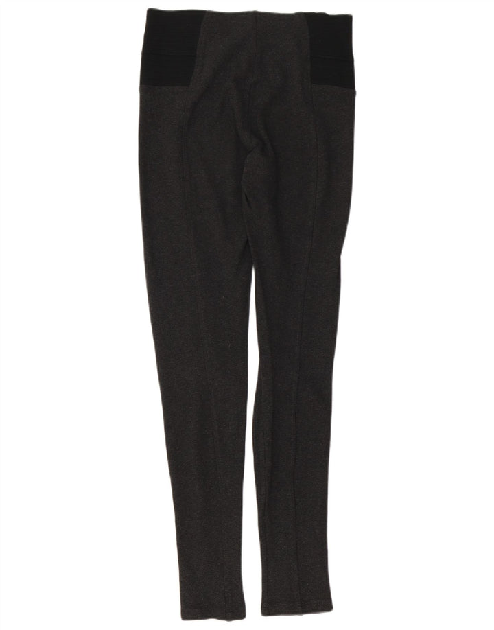 Zara Leggings Mulher UK 12 Cinza Médio