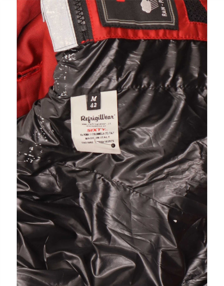 Refrigiwear Jaqueta feminina acolchoada com peito duplo IT 42 poliamida vermelha média