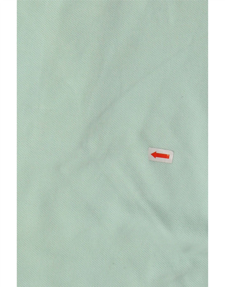 Camisa polo masculina LACOSTE tamanho 6 XL algodão turquesa