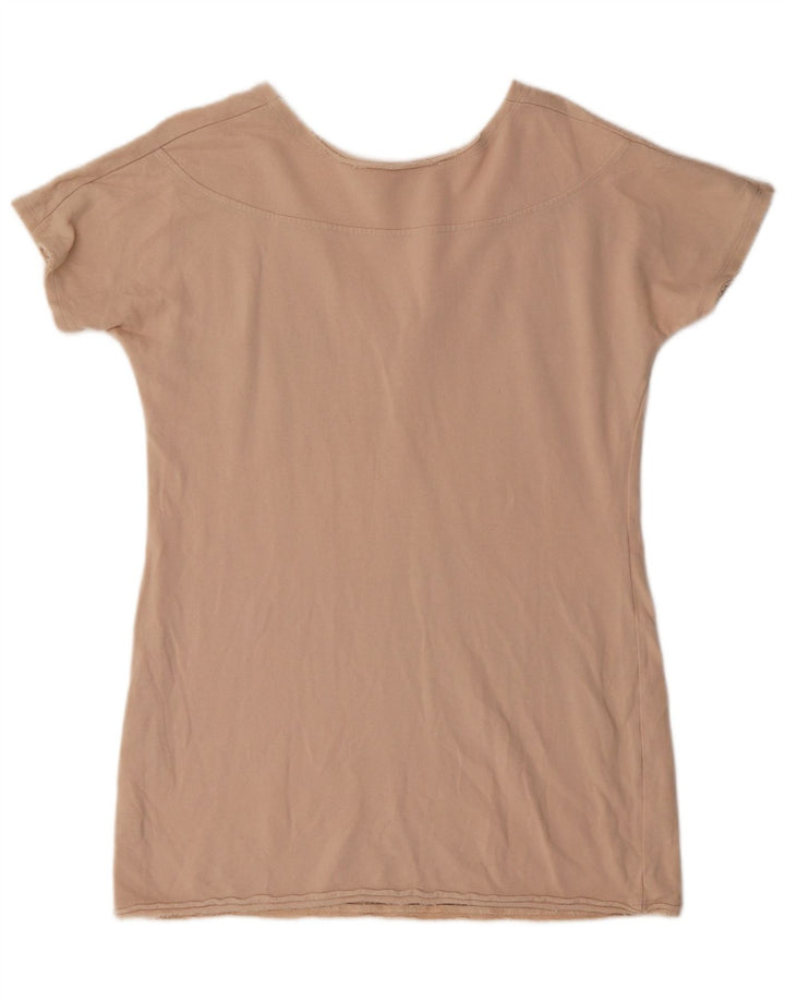 Blusa feminina Elisabetta Franchi Top IT 42 algodão bege médio