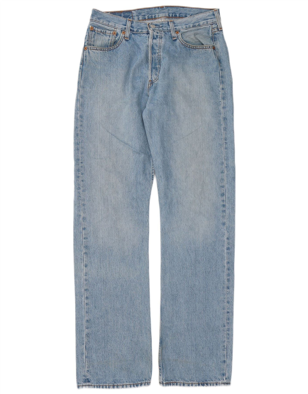 Levi's Masculino 501 Straight Jeans W30 L34 Azul Algodão