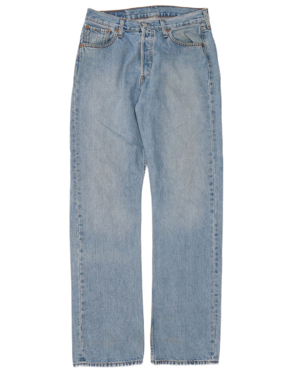 Levi's Masculino 501 Straight Jeans W30 L34 Azul Algodão