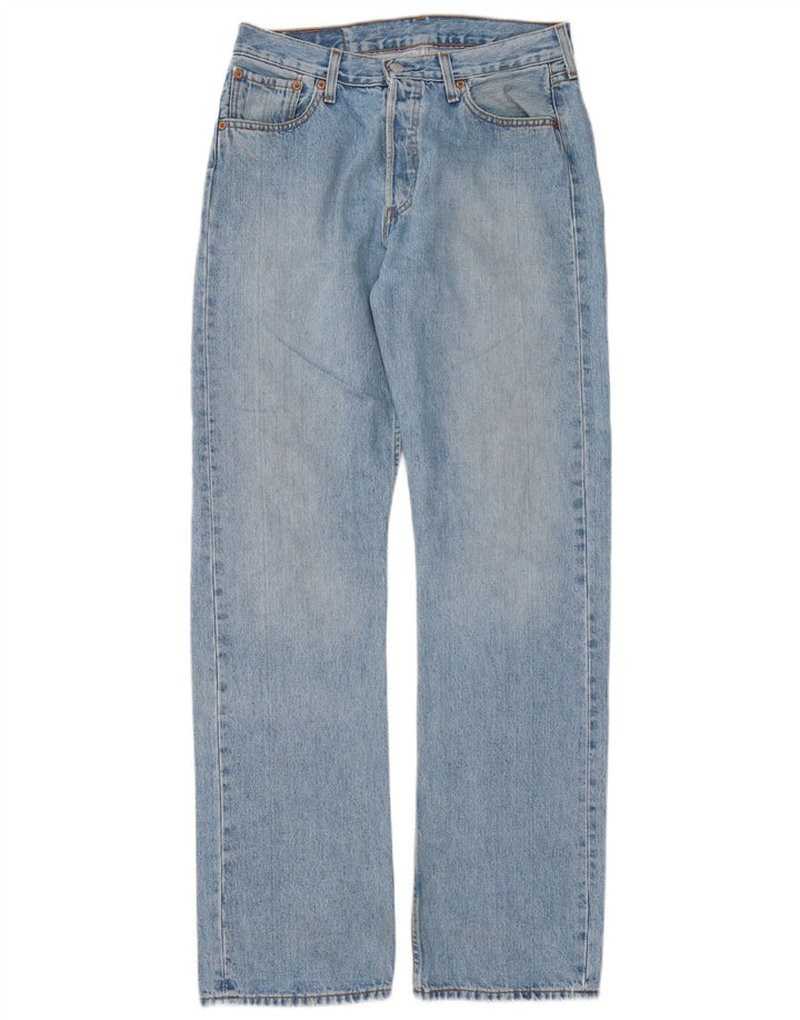 Levi's Masculino 501 Straight Jeans W30 L34 Azul Algodão