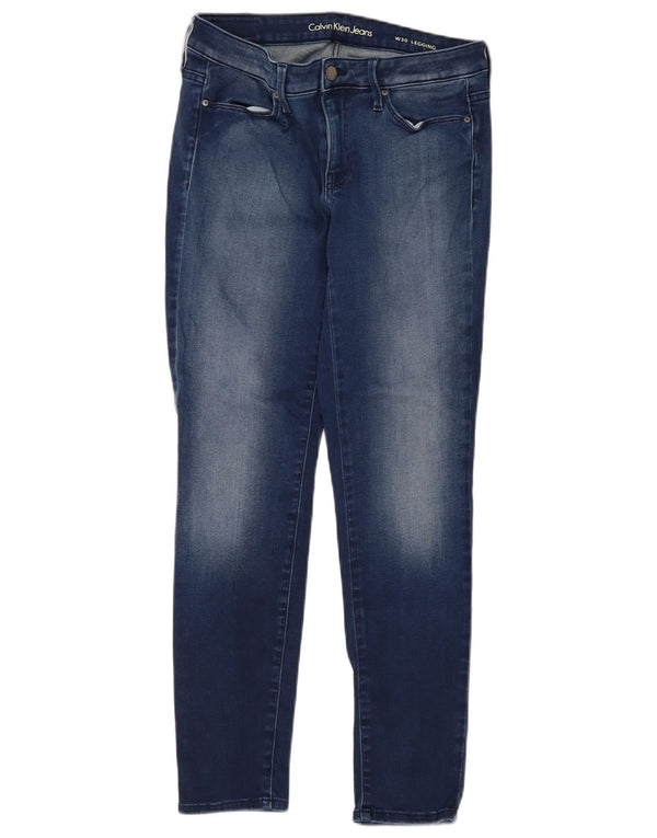 Calvin Klein Legging Feminina Jeans Skinny W30 L30 Azul Algodão
