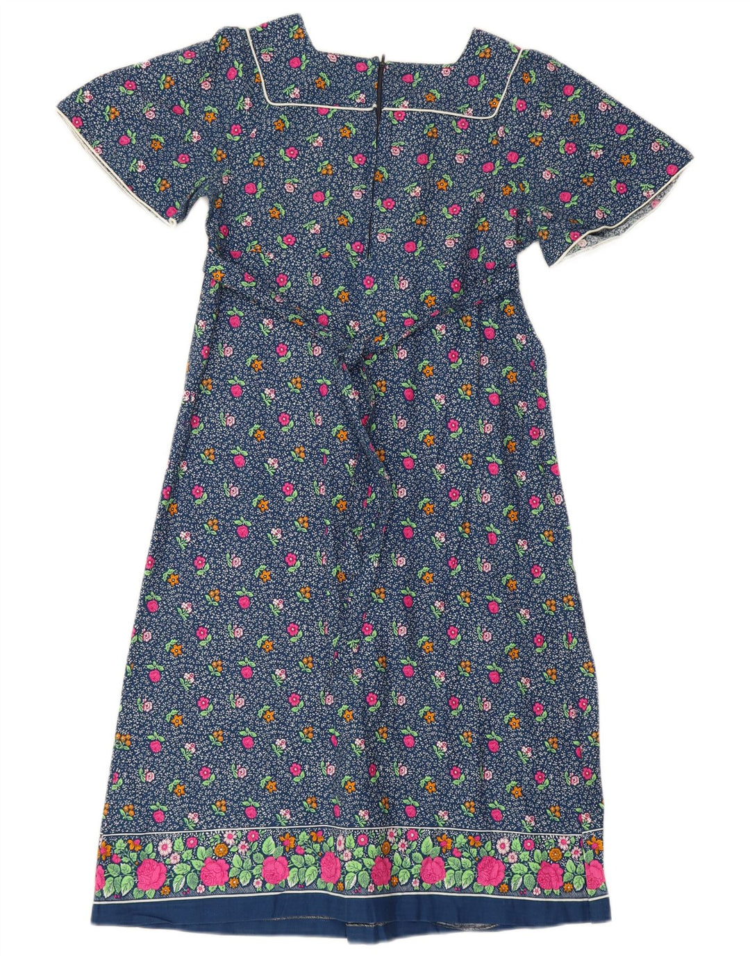 Vestido Maxi Feminino Nuova Moda IT 44 Azul Médio Floral