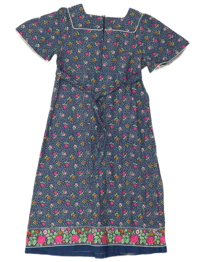 Vestido Maxi Feminino Nuova Moda IT 44 Azul Médio Floral