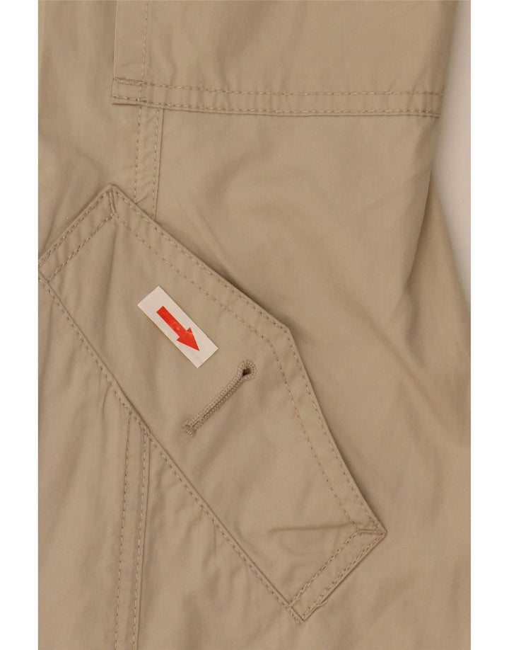 Trench Coat feminino Monsoon UK 8 pequeno algodão bege