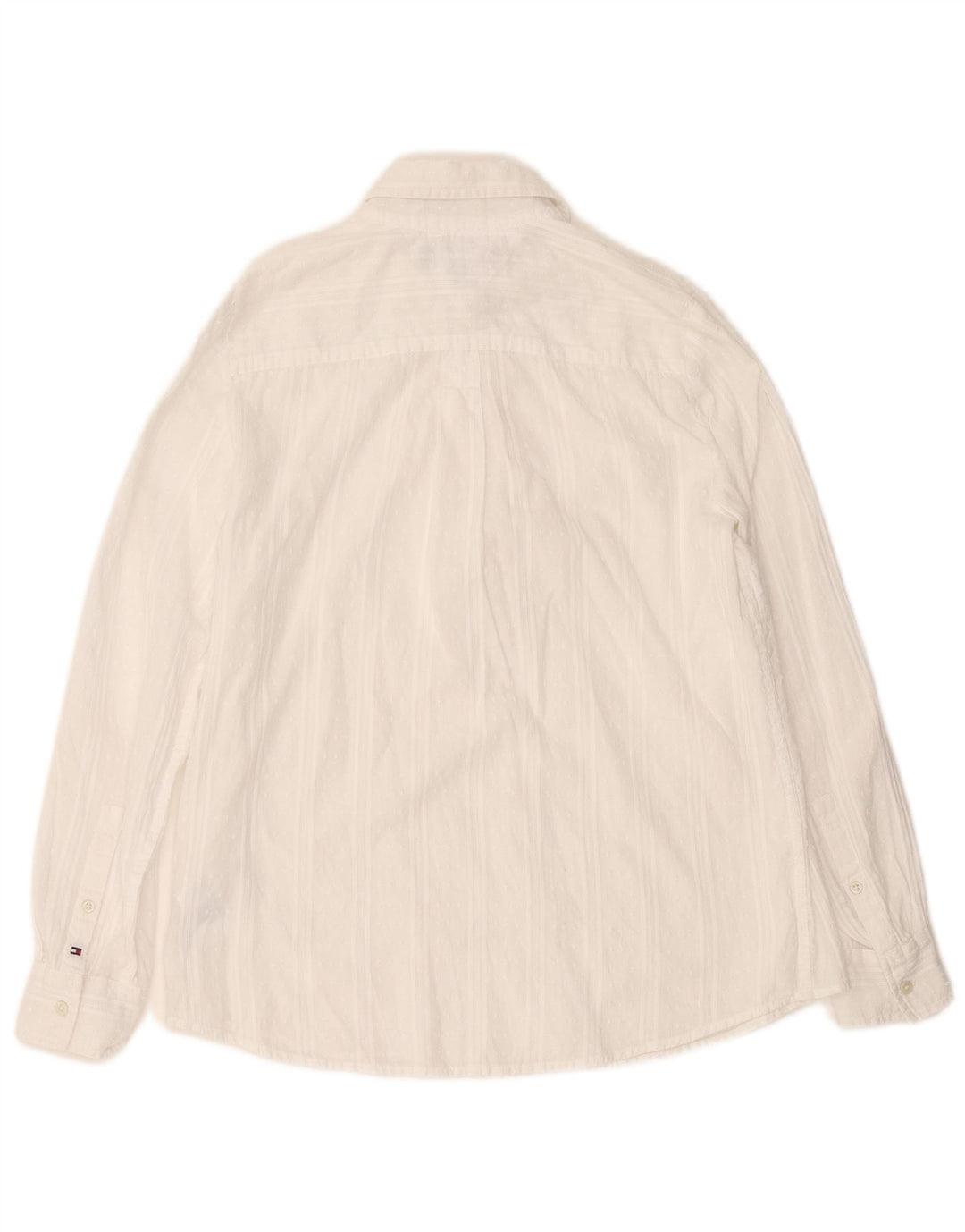Pulôver feminino Tommy Hilfiger com ajuste relaxado Reino Unido 10 listrado branco pequeno