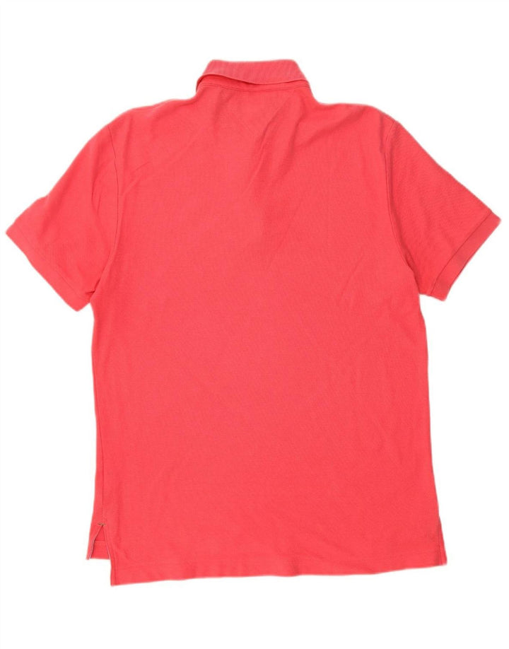 Camisa polo masculina TOMMY HILFIGER médio algodão rosa