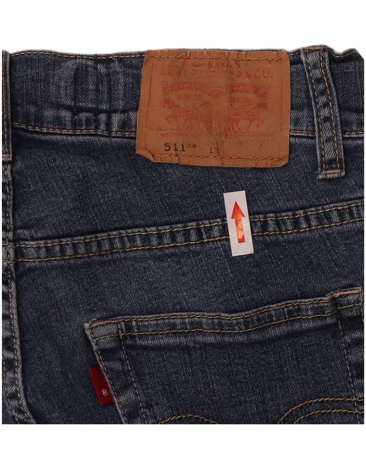 Jeans Levi's Boys 511 Slim 11-12 Anos W24 L22 Azul Algodão