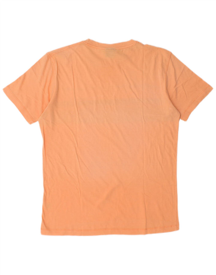 Camiseta masculina TRUSSARDI Top médio laranja colorblock