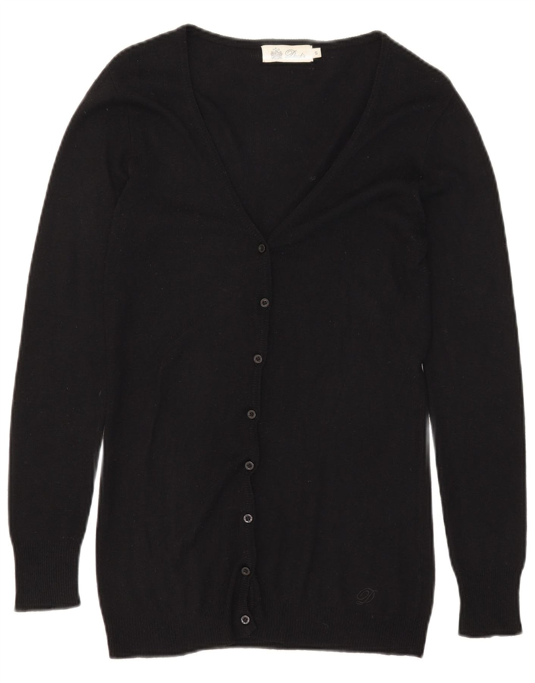 Suéter cardigã feminino Dack's Reino Unido 10 pequeno preto