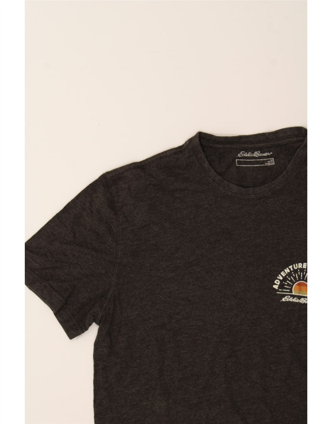 EDDIE BAUER Mens Graphic T-Shirt Top Medium Grey Cotton Vintage Eddie Bauer and Second-Hand Eddie Bauer from Messina Hembry 