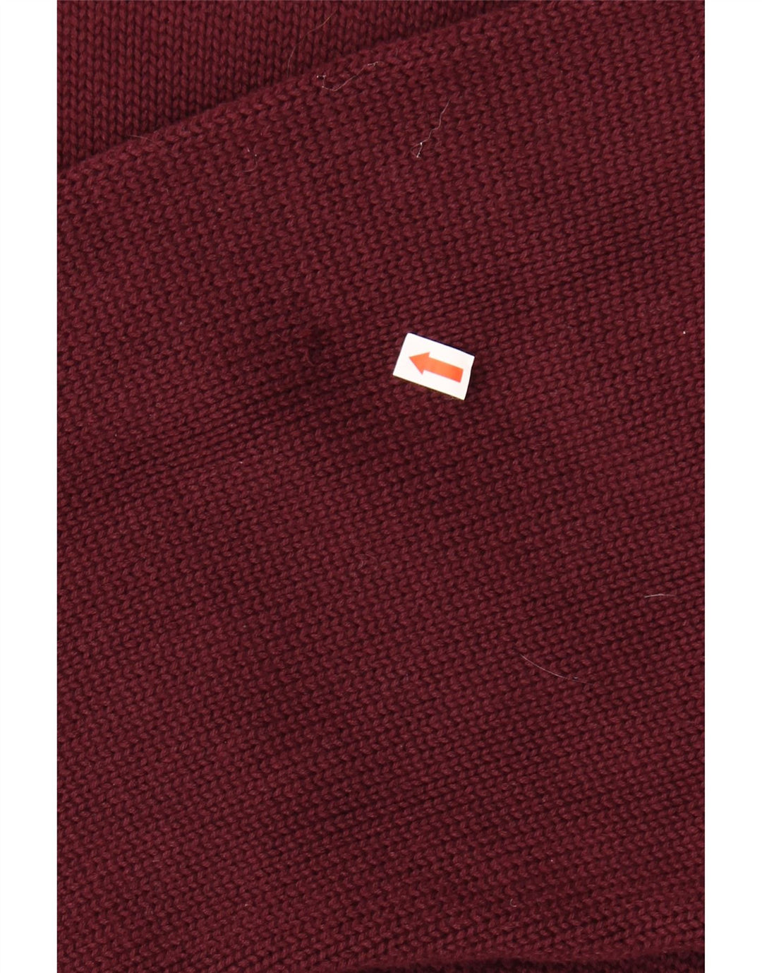 Suéter masculino TOMMY HILFIGER com decote em V XL algodão borgonha