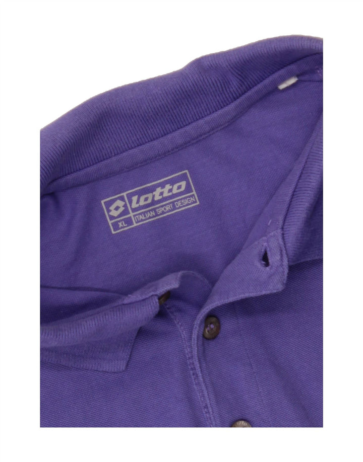 LOTTO Boys Polo Shirt 15-16 Years XL Purple Cotton Vintage Lotto and Second-Hand Lotto from Messina Hembry 