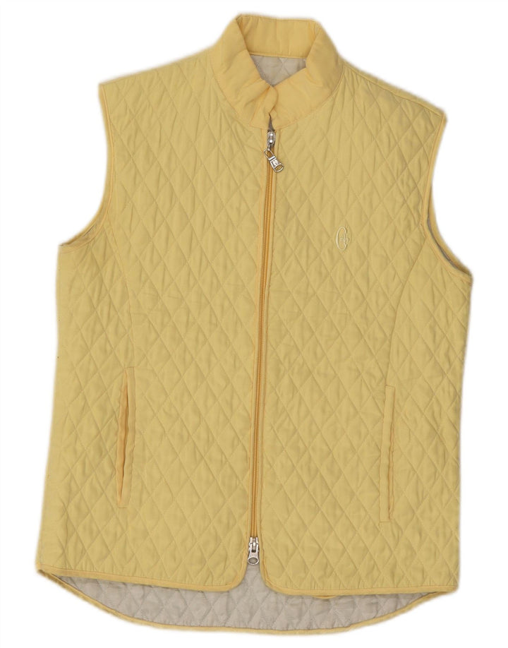 Colete acolchoado feminino Conte of Florence IT 40 pequeno poliéster amarelo