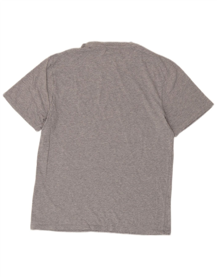 Camiseta gráfica masculina LEVI'S Top algodão manchado cinza médio