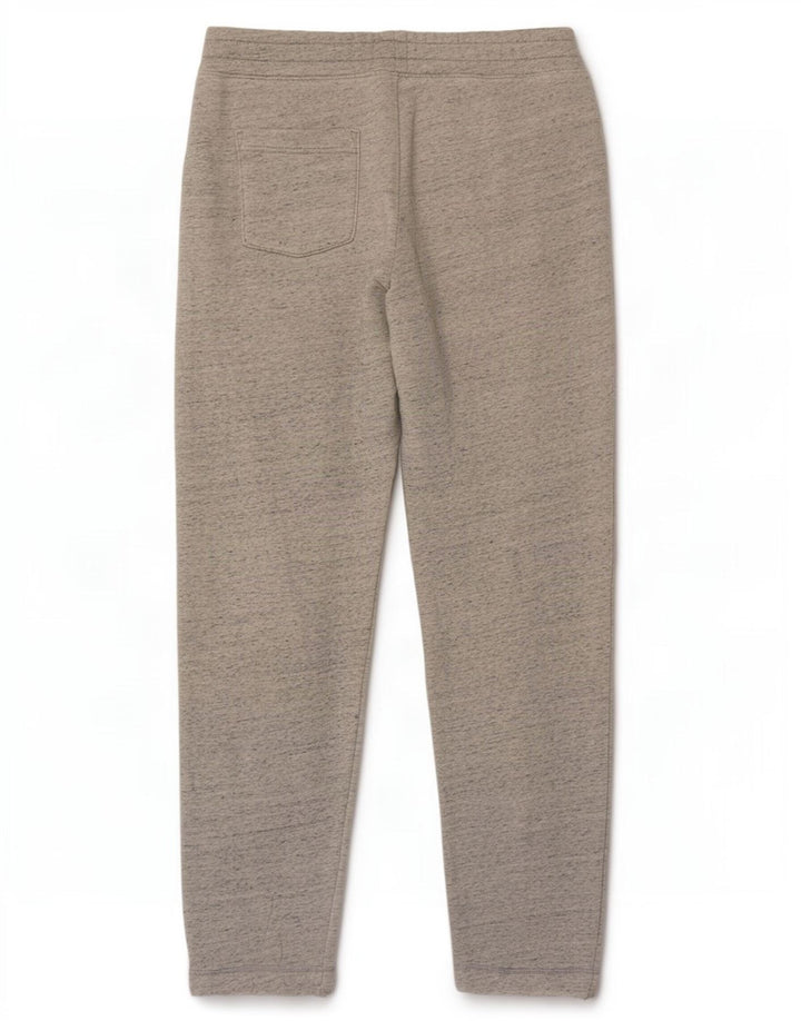 Calça de treino masculina Hollister com estampa gráfica cinza médio algodão manchado