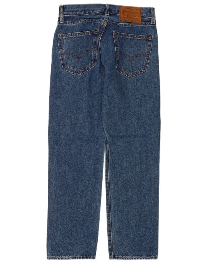 Levi's Masculino 551 Straight Jeans W26 L28 Azul Algodão