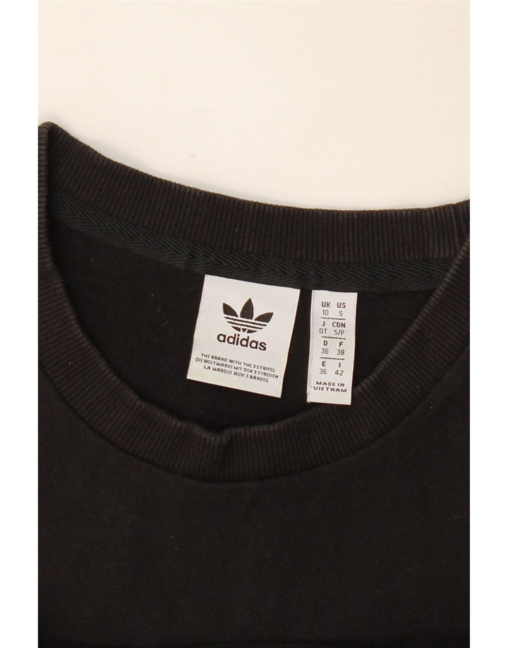 Camiseta Adidas Feminina Oversized Top UK 10 Pequena Preta