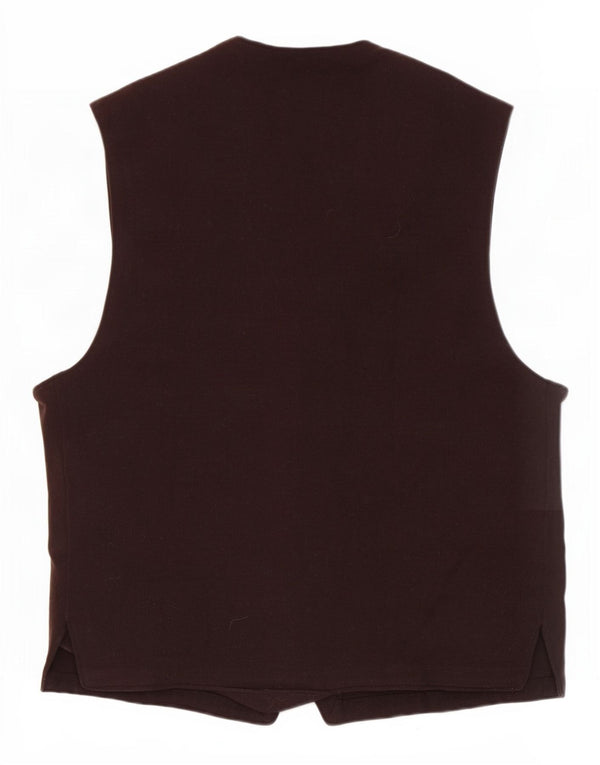 Colete Vintage Masculino Pequeno Marrom