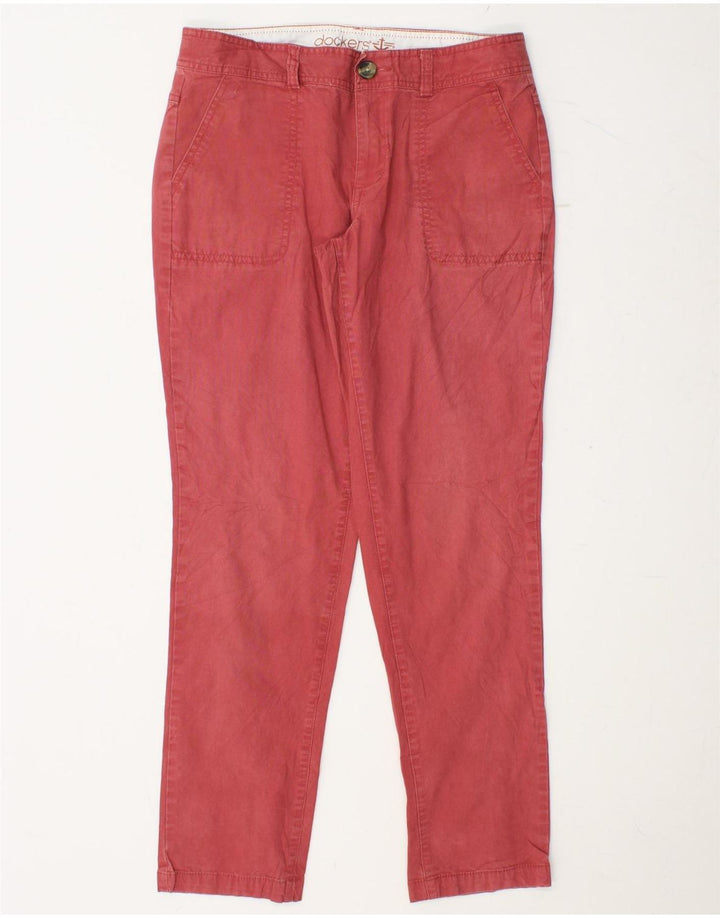Calça Chino Feminina DOCKERS Slim US 6 Médio W30 L30 Algodão Rosa