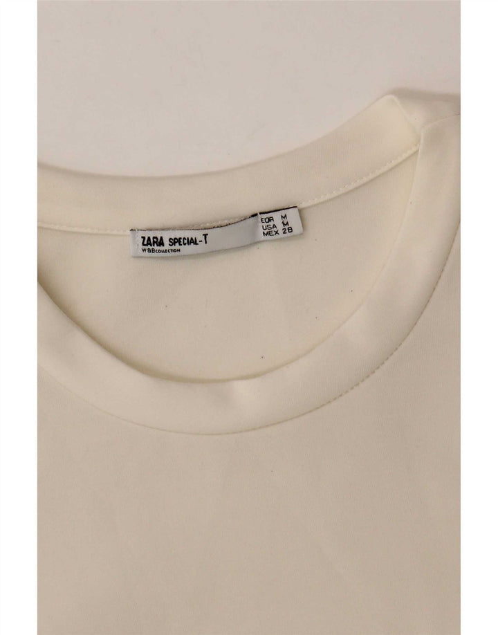 Vestido suéter feminino Zara UK 12 médio off white