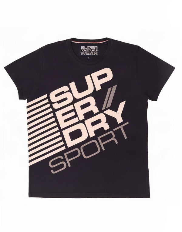 Camiseta gráfica masculina Superdry Top 2XL algodão azul marinho
