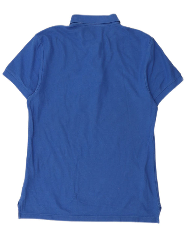 Camisa polo gráfica masculina Nike FC Leonhofen algodão azul médio