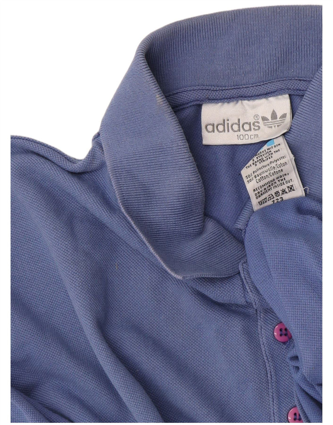 Camisa polo masculina Adidas grande algodão azul