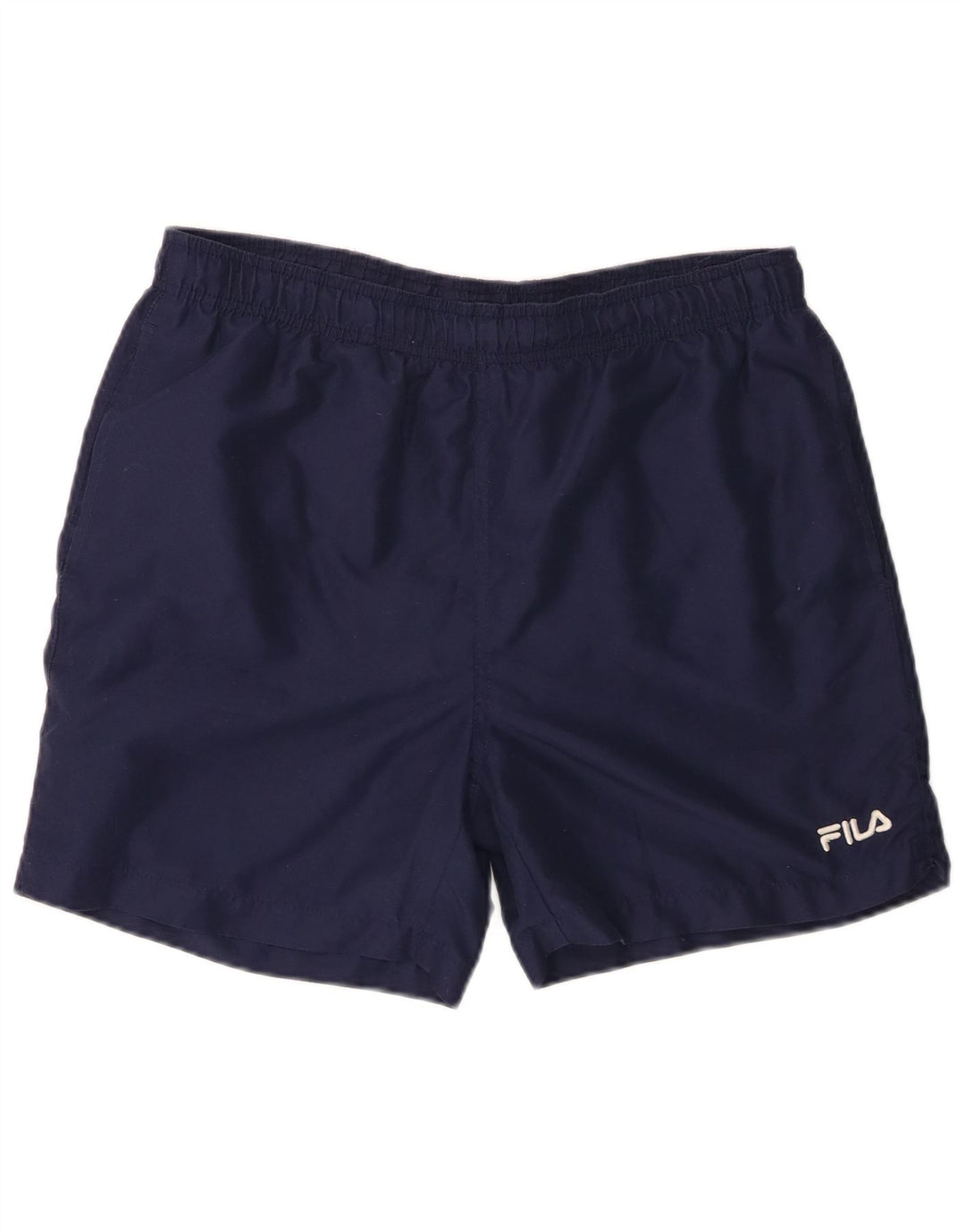 Shorts de banho masculino Fila médio azul marinho poliéster