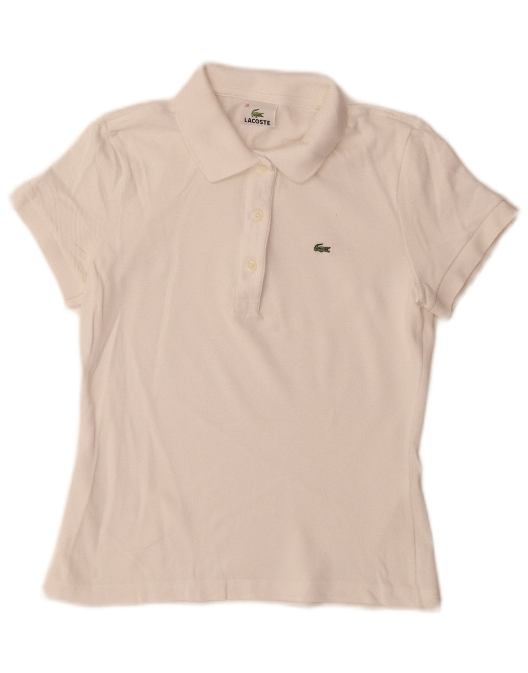 Camisa polo feminina Lacoste tamanho 38 médio branco