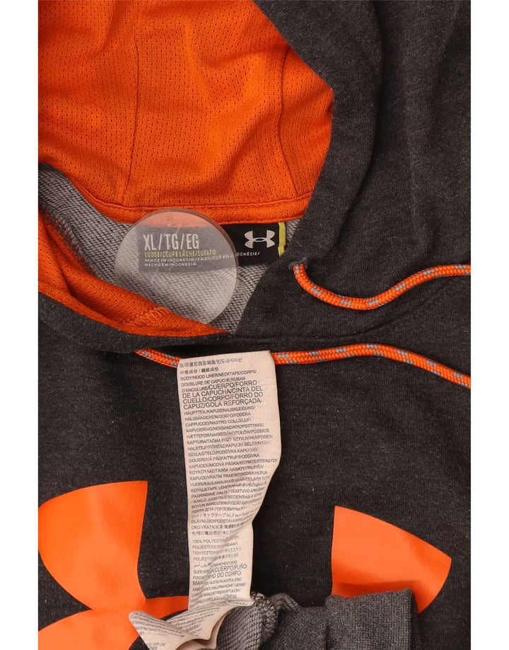 Under Armour Mens Graphic Hoodie Jumper XL Cinza Poliéster