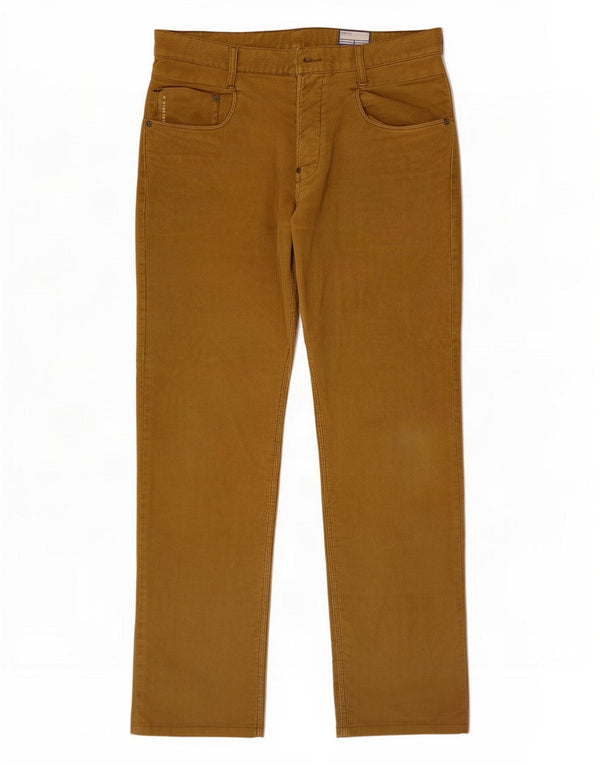 Calça masculina reta de veludo G-Star W32 L31 poliéster marrom