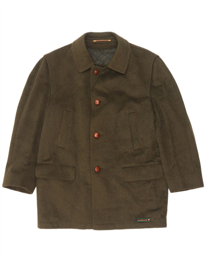 Sobretudo masculino Steinbock IT 48 lã cáqui média