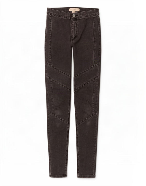 Topshop feminino Joni Skinny Jeans W28 L32 algodão preto