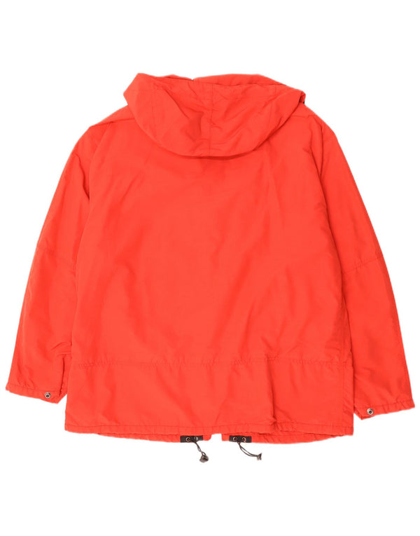 Jaqueta corta-vento masculina JET SET com capuz UK 42 XL vermelho colorblock