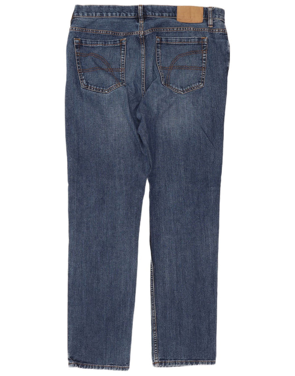 Pierre Cardin Mens Straight Jeans W36 L32 Azul Algodão