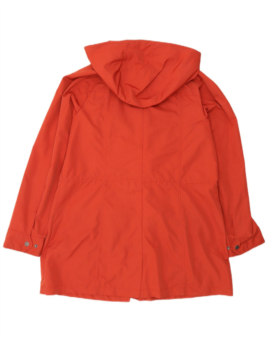Capa de chuva feminina com capuz ORVIS UK 16 grande poliéster laranja