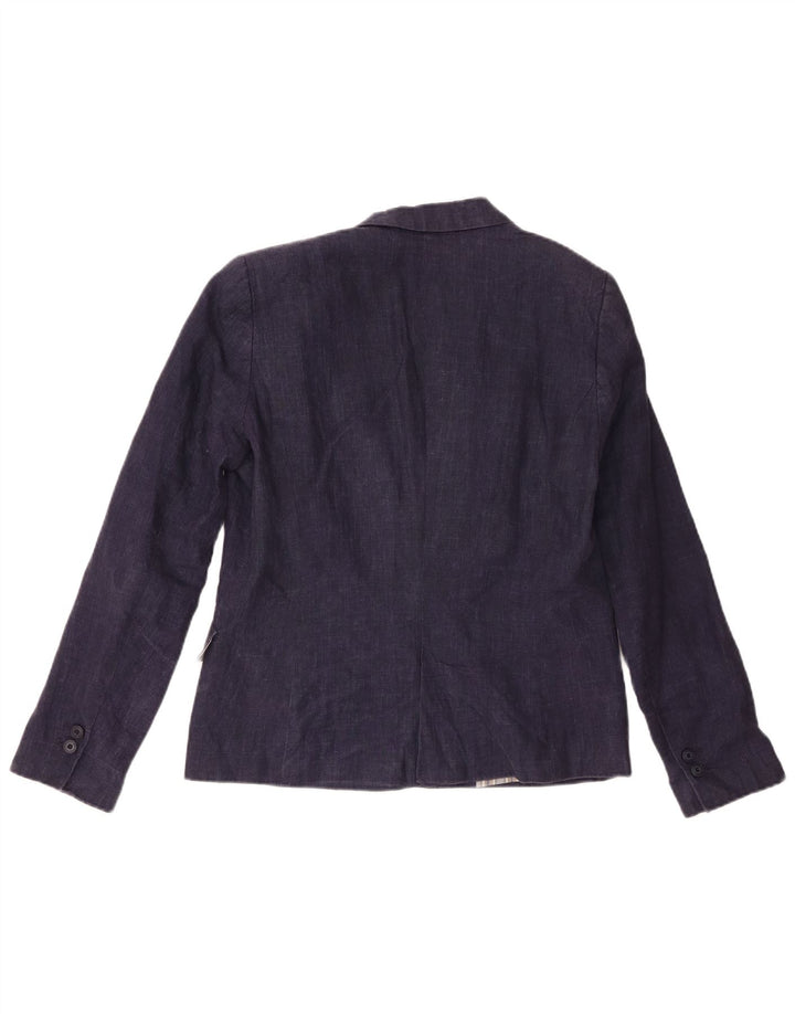 Jaqueta blazer feminina Zara com 1 botão Reino Unido 16 grande azul marinho