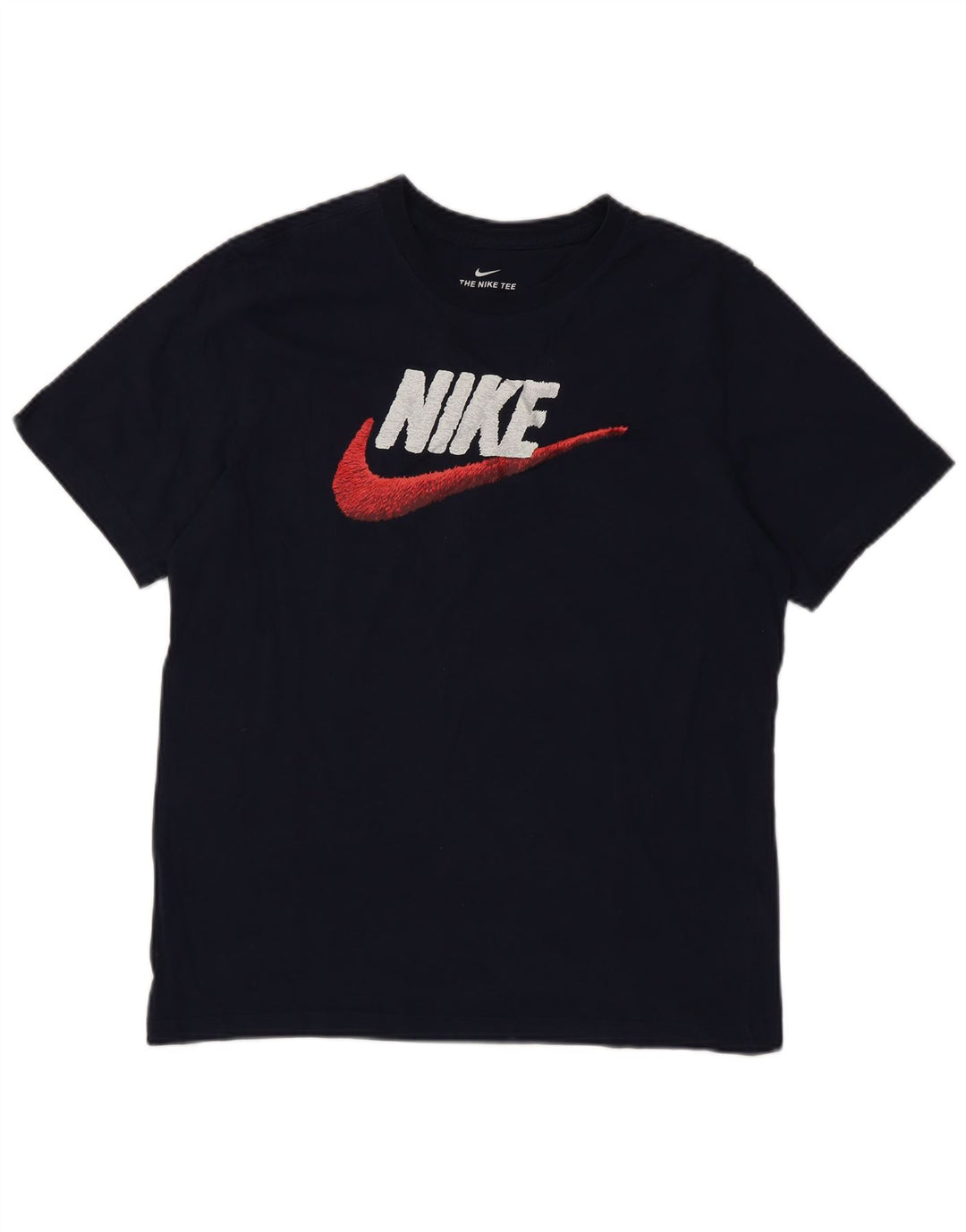 Camiseta Nike masculina gráfica grande algodão azul marinho