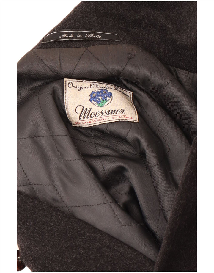 Sobretudo masculino Moessmer IT 56 3XL lã cinza